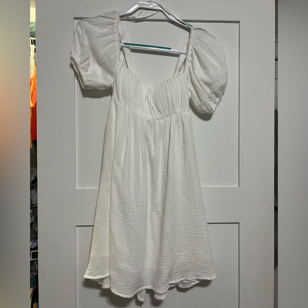 White Princess Polly Mini Dress